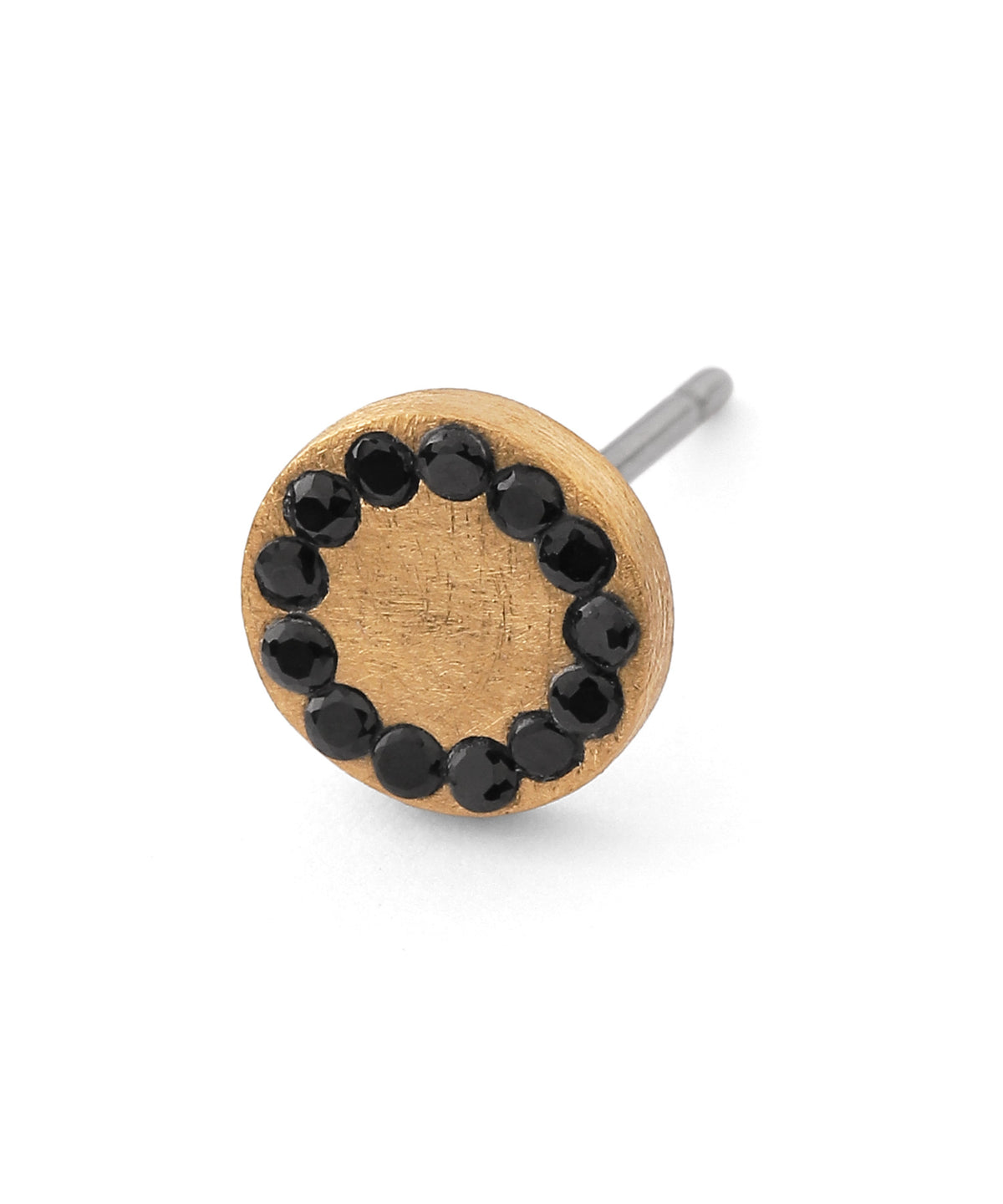 Natural Gemstone Circle Earrings