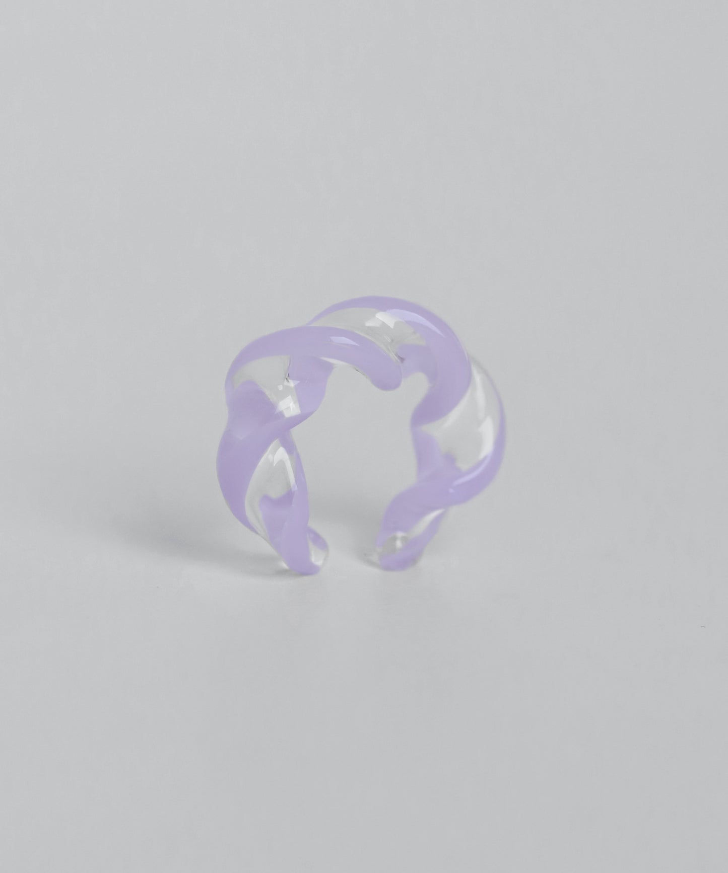 Twisted Glass Ear Cuff