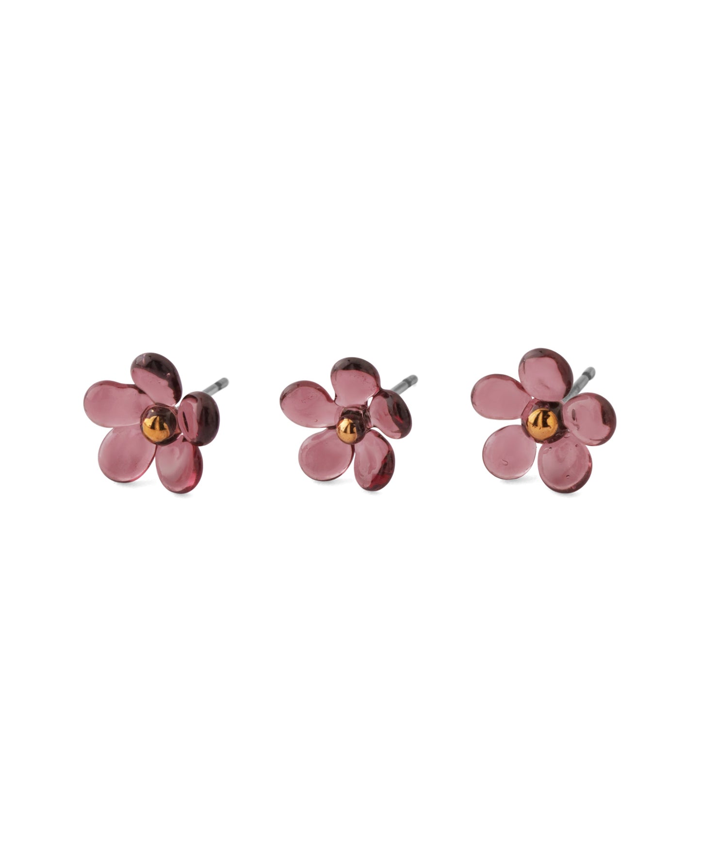 Glass Flower Earrings