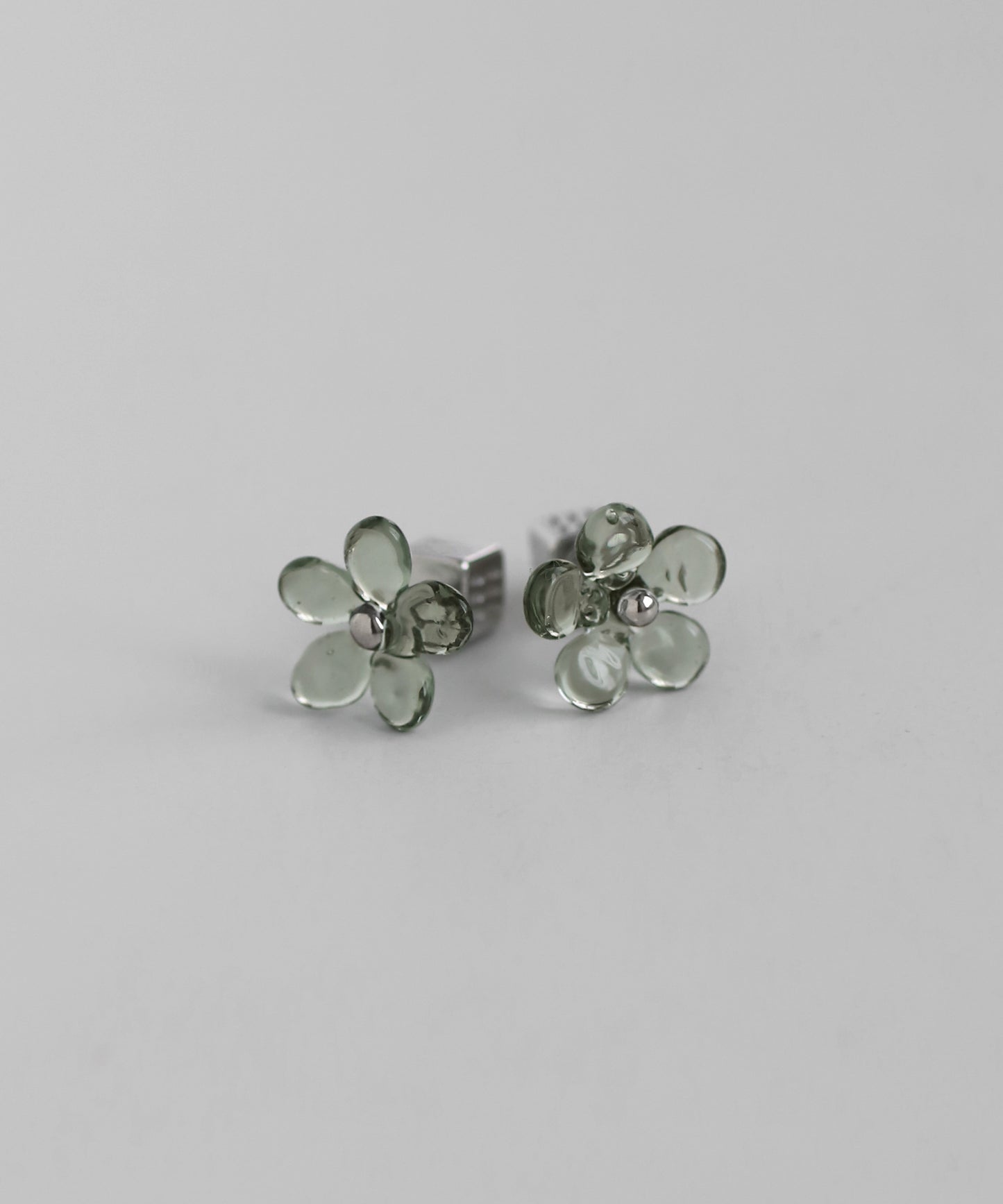 Glass Flower Earrings