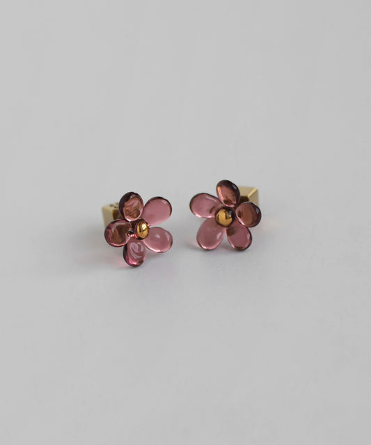 Glass Flower Earrings