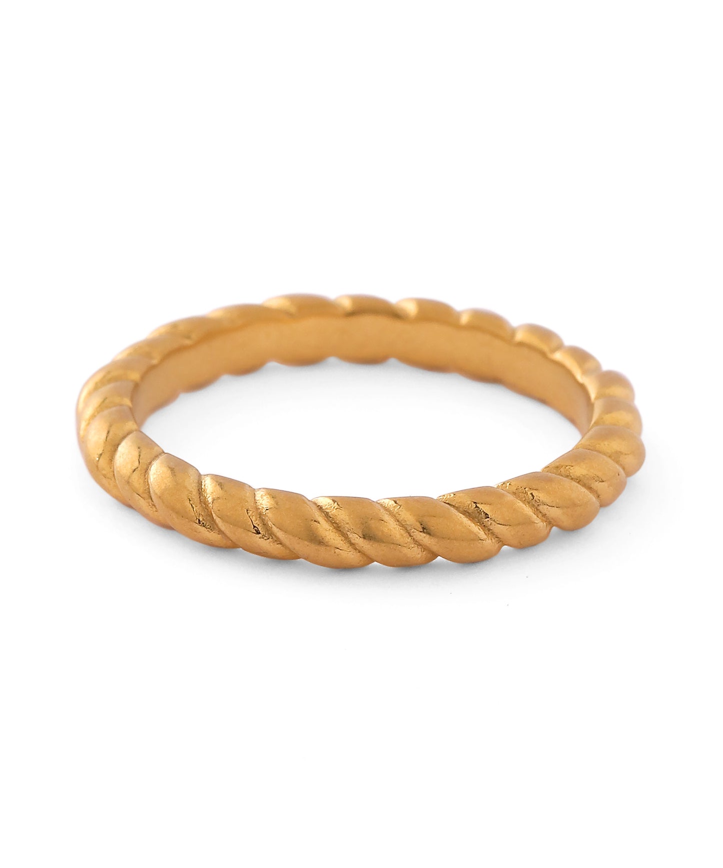 Twisted Line Ring [Stainless Steel]