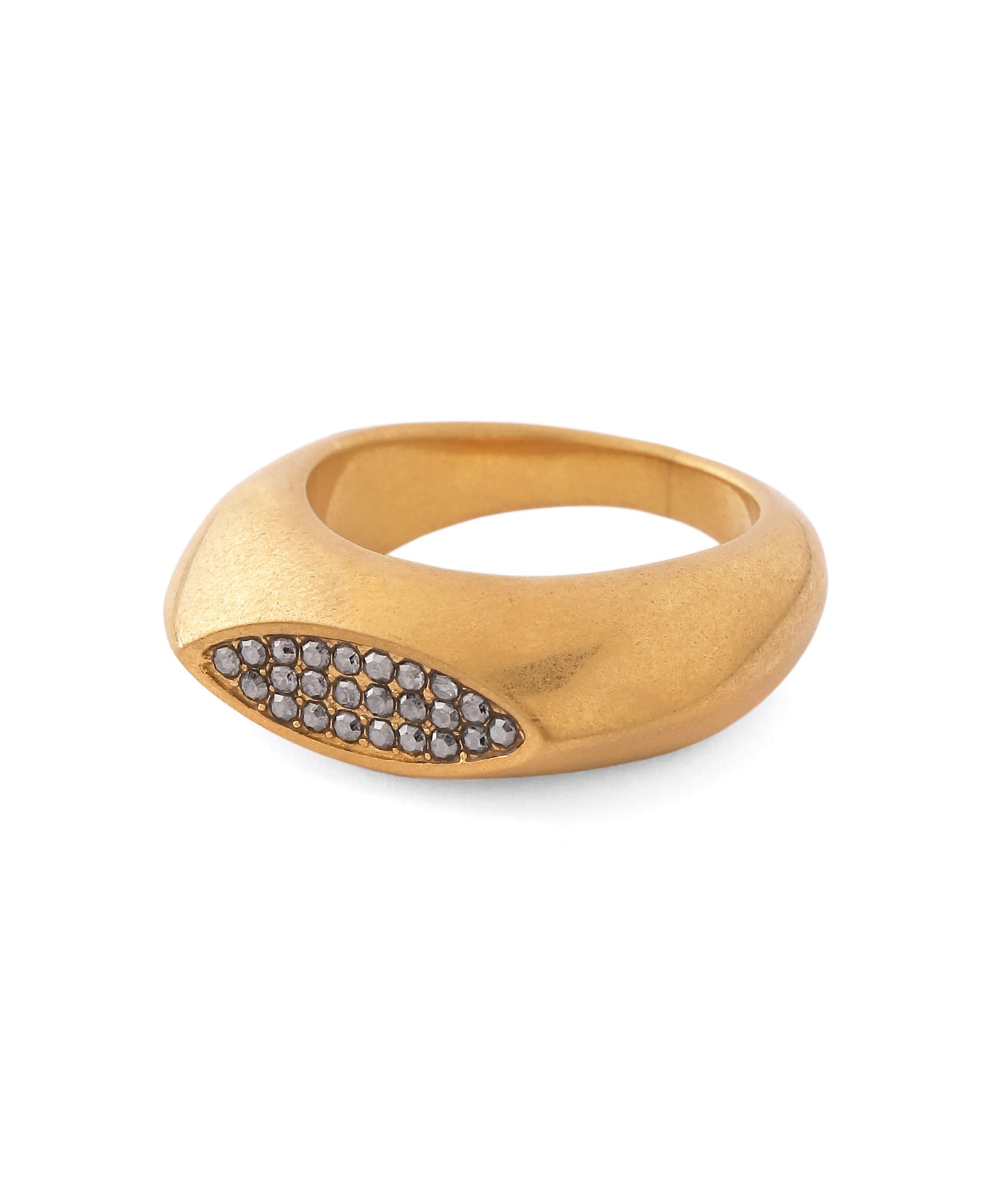 Chunky Gemstone Ring [Stainless Steel]