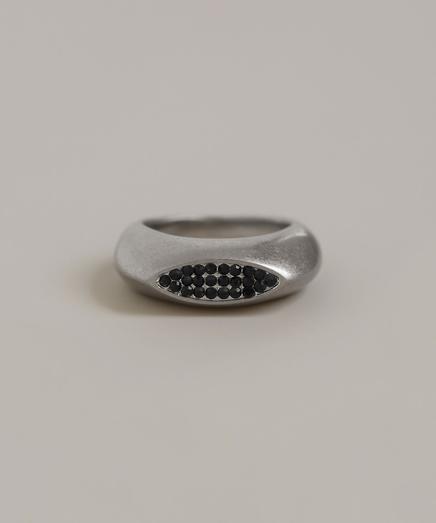 Chunky Gemstone Ring [Stainless Steel]