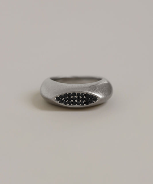 Chunky Gemstone Ring [Stainless Steel]