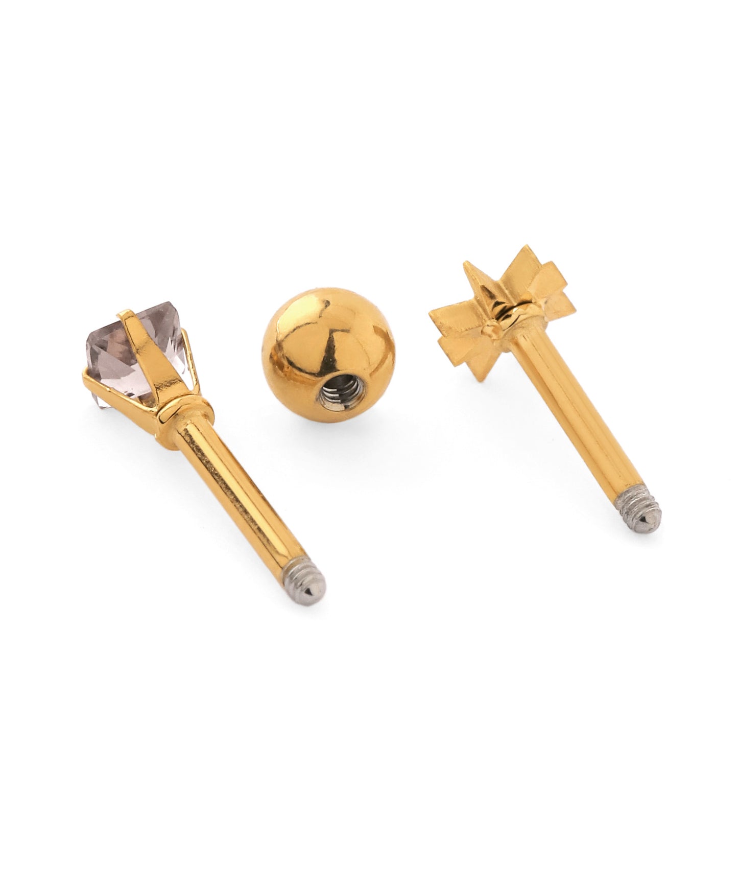 Star & Bijou Cartilage Earrings [Stainless Steel]