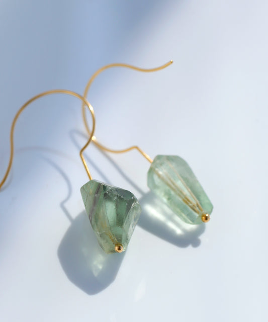 Natural Stone Hook Earrings