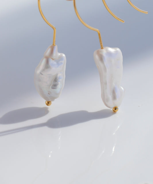 Freshwater Pearl Hook Earrings