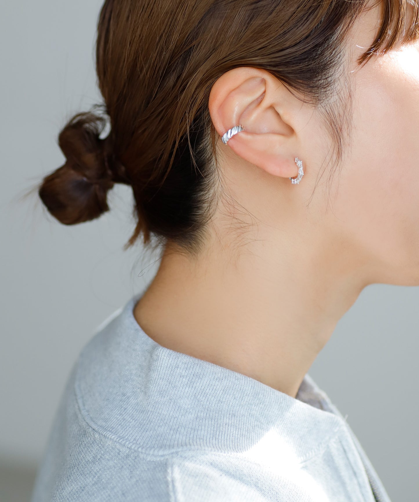 Twisted Line Ear Cuff [925 silver]
