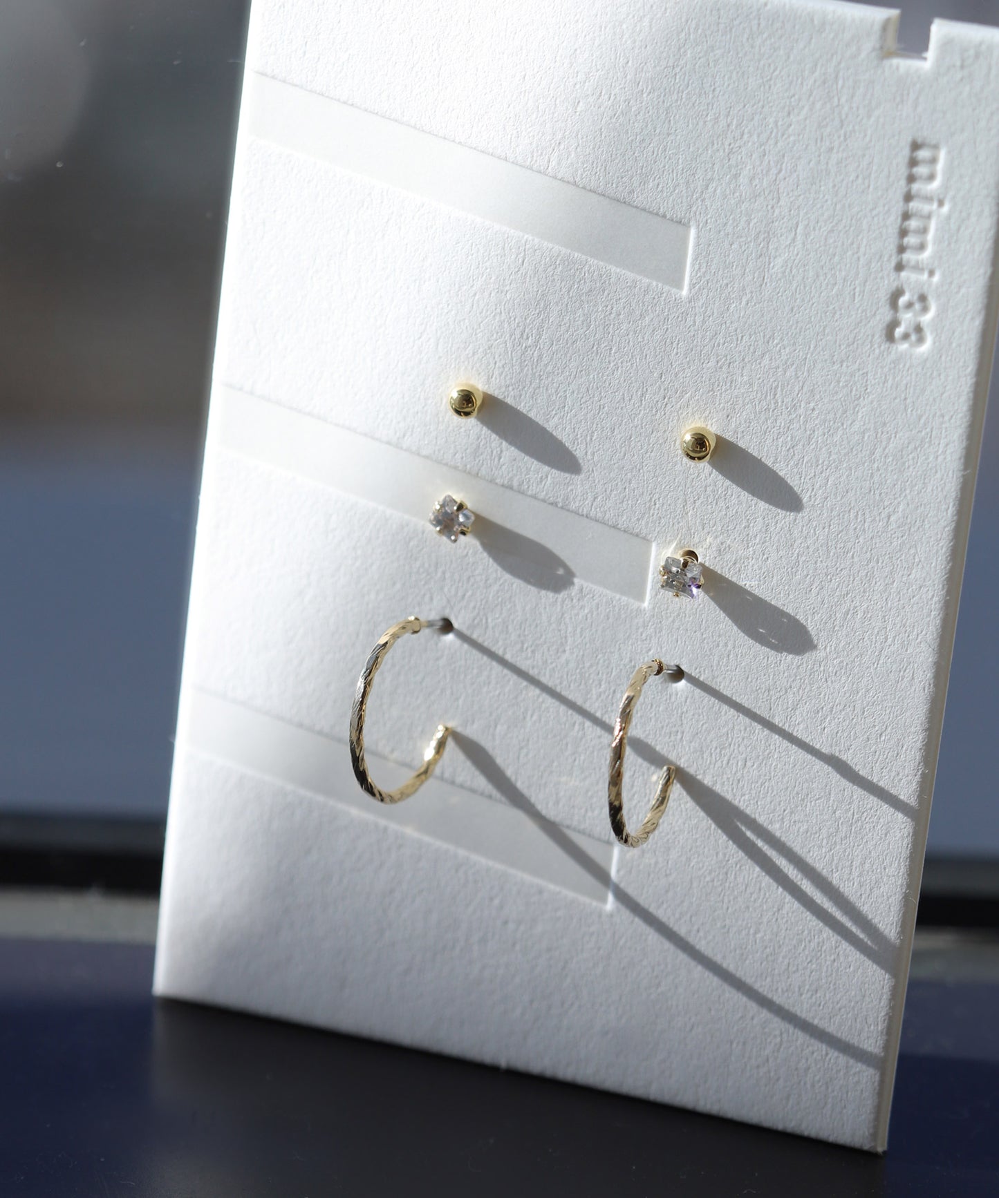 Hoop & Bijoux Earrings [A] [set of 3 pairs]