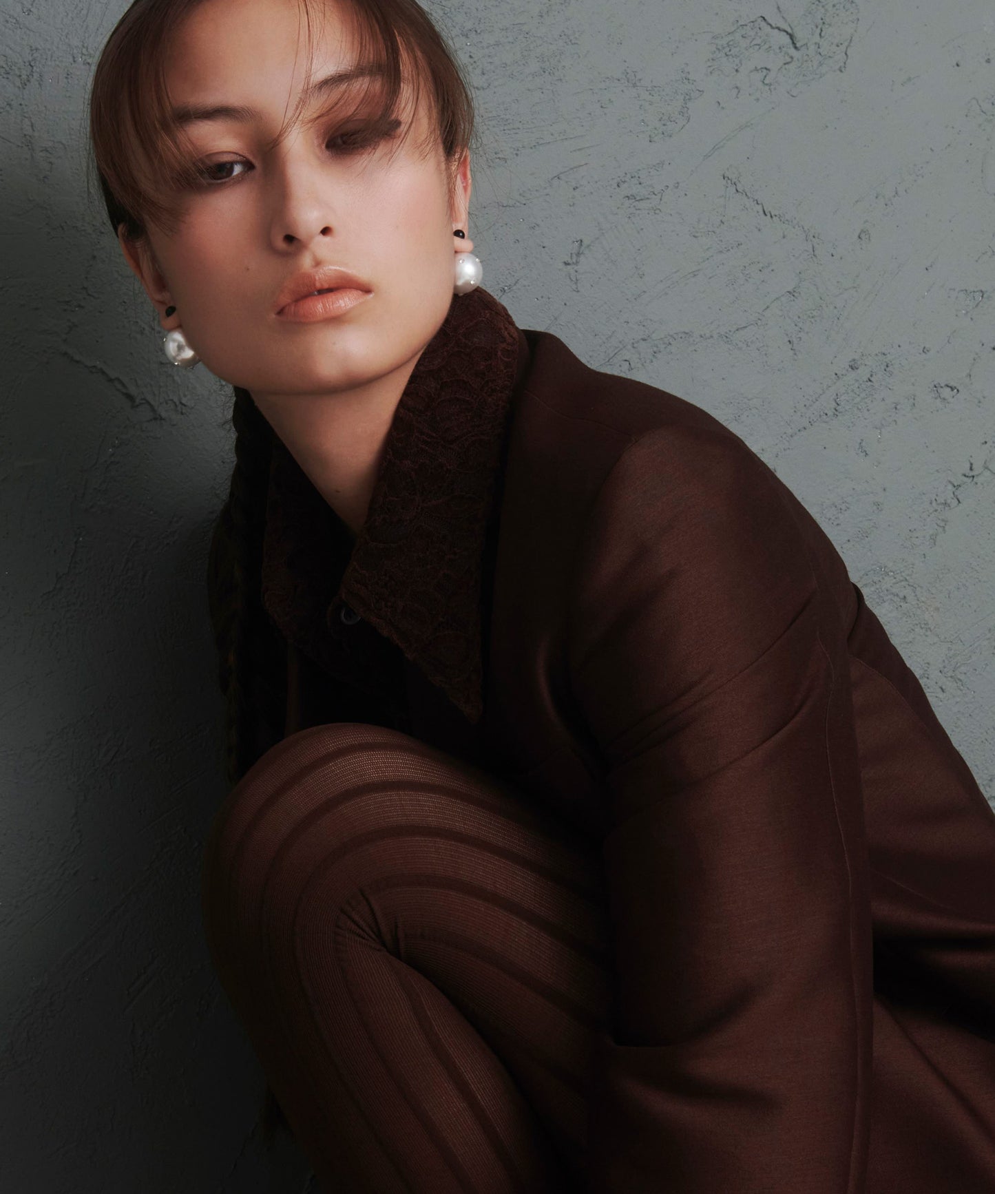 Bijou × Sphere Back Catch Earrings