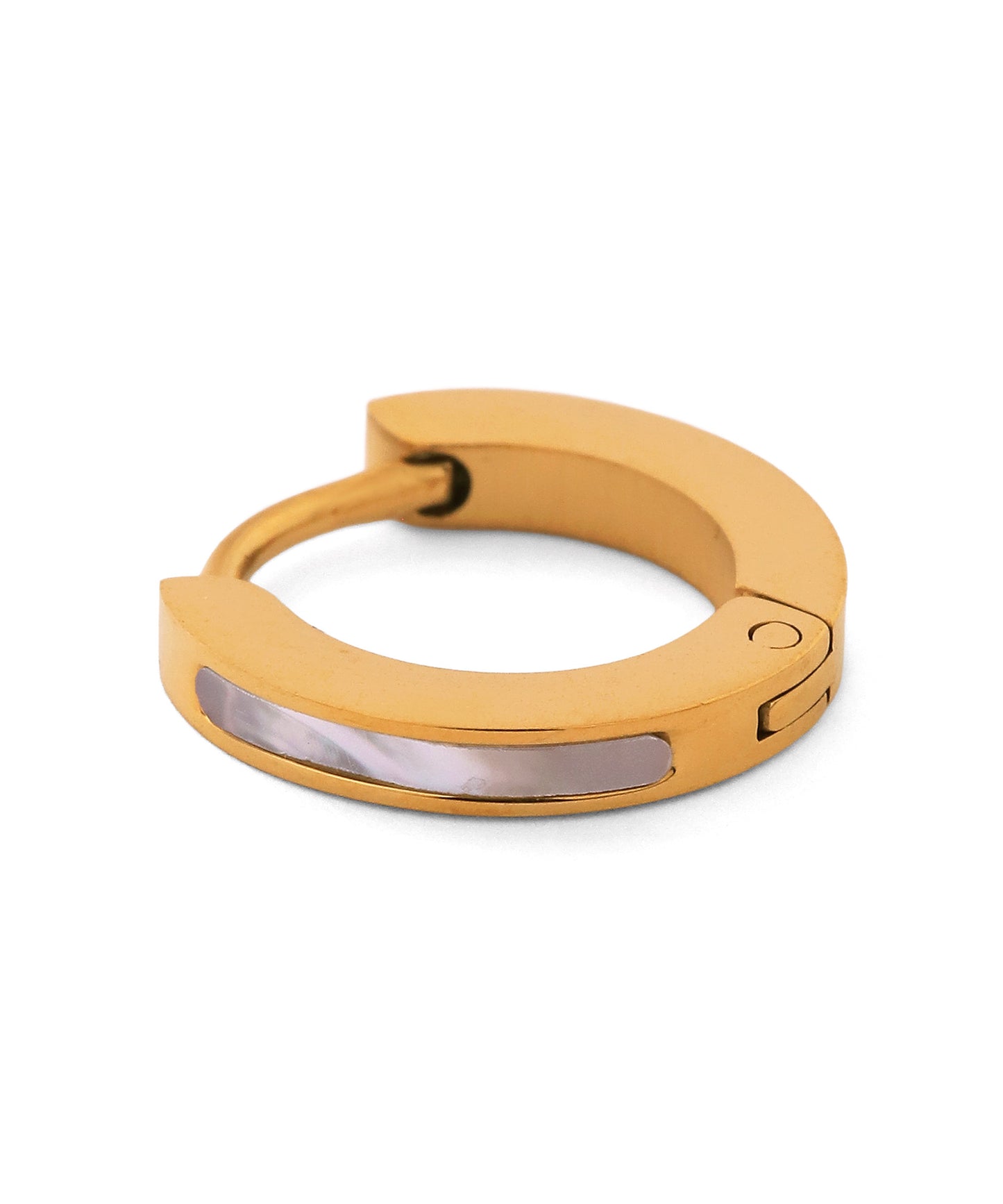 Shell Hoop Earrings [Surgical Stainless Steel]