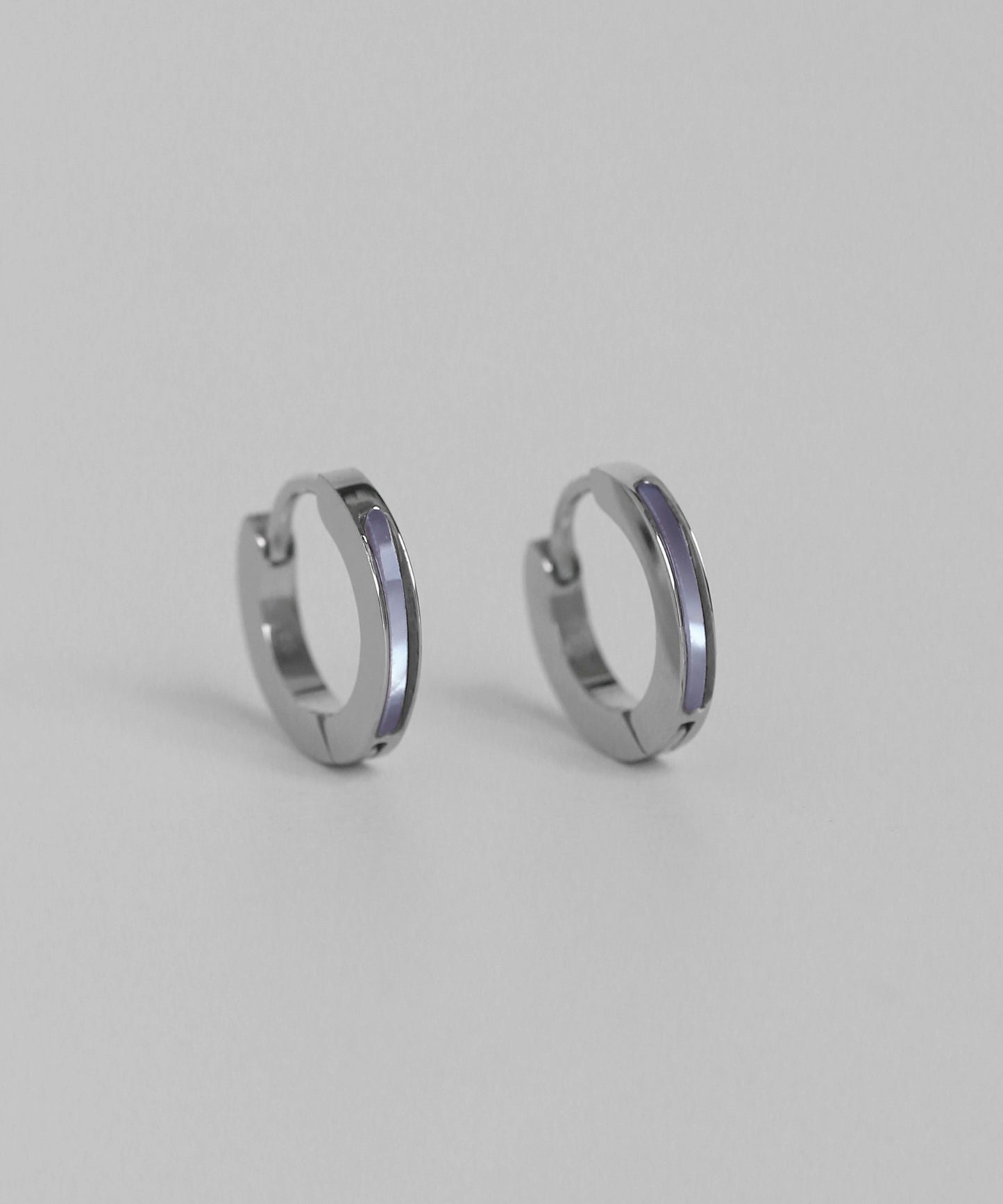 Shell Hoop Earrings [Surgical Stainless Steel]