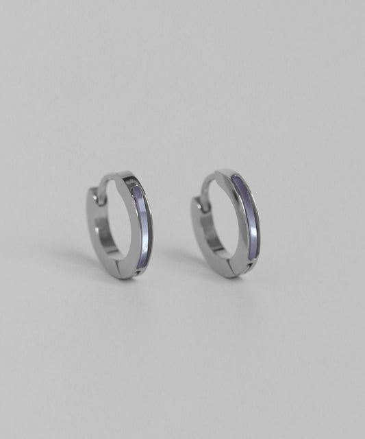 Shell Hoop Earrings [Surgical Stainless Steel]