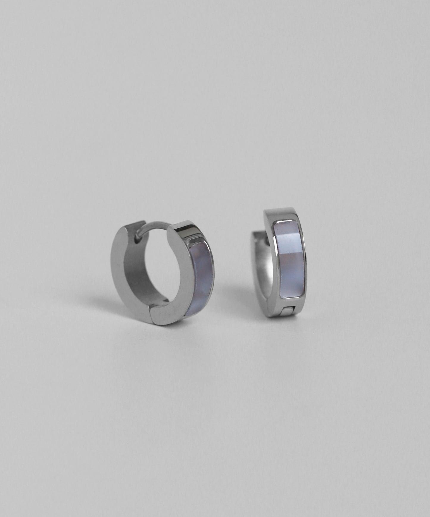 Shell Hoop Earrings [Surgical Stainless Steel]