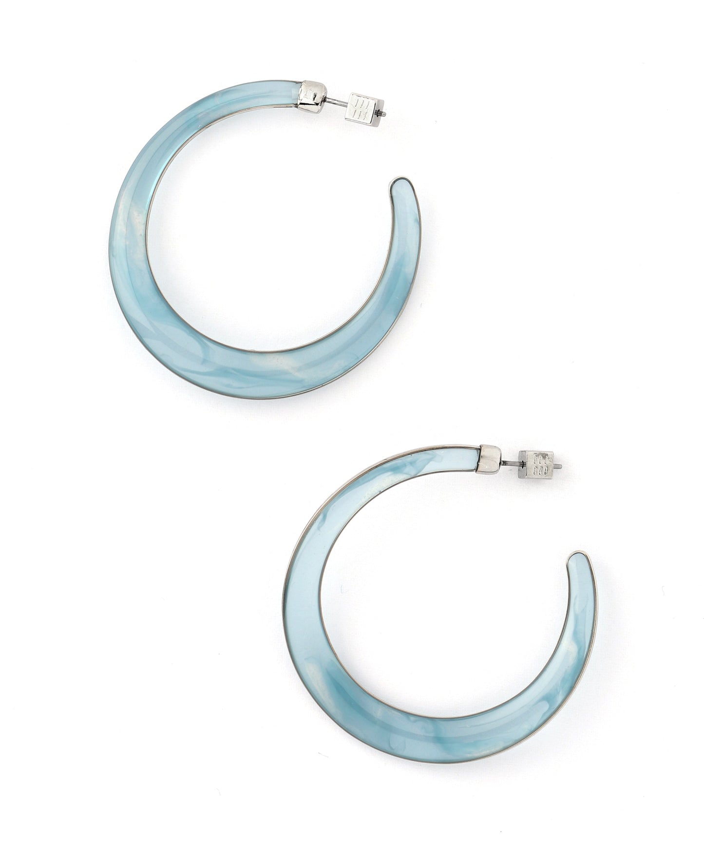 Clear Color Hoop Earrings[L][Basic]