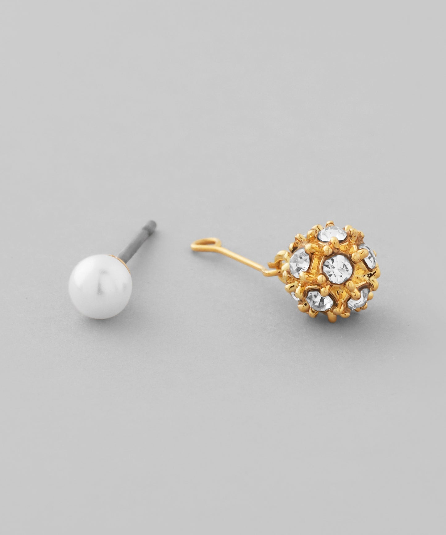 Pearl × Bijou Ball 2-Way Earrings