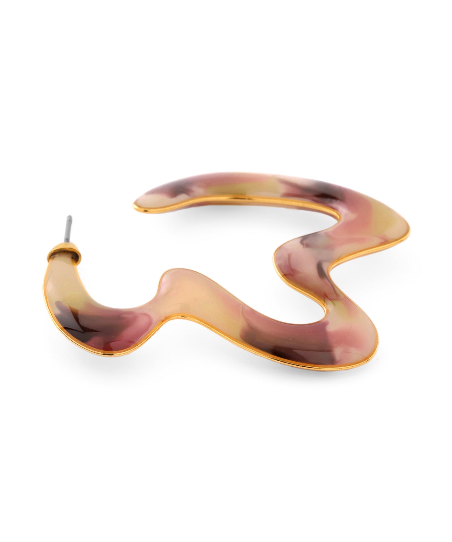 Marble Nuance Hoop Earrings