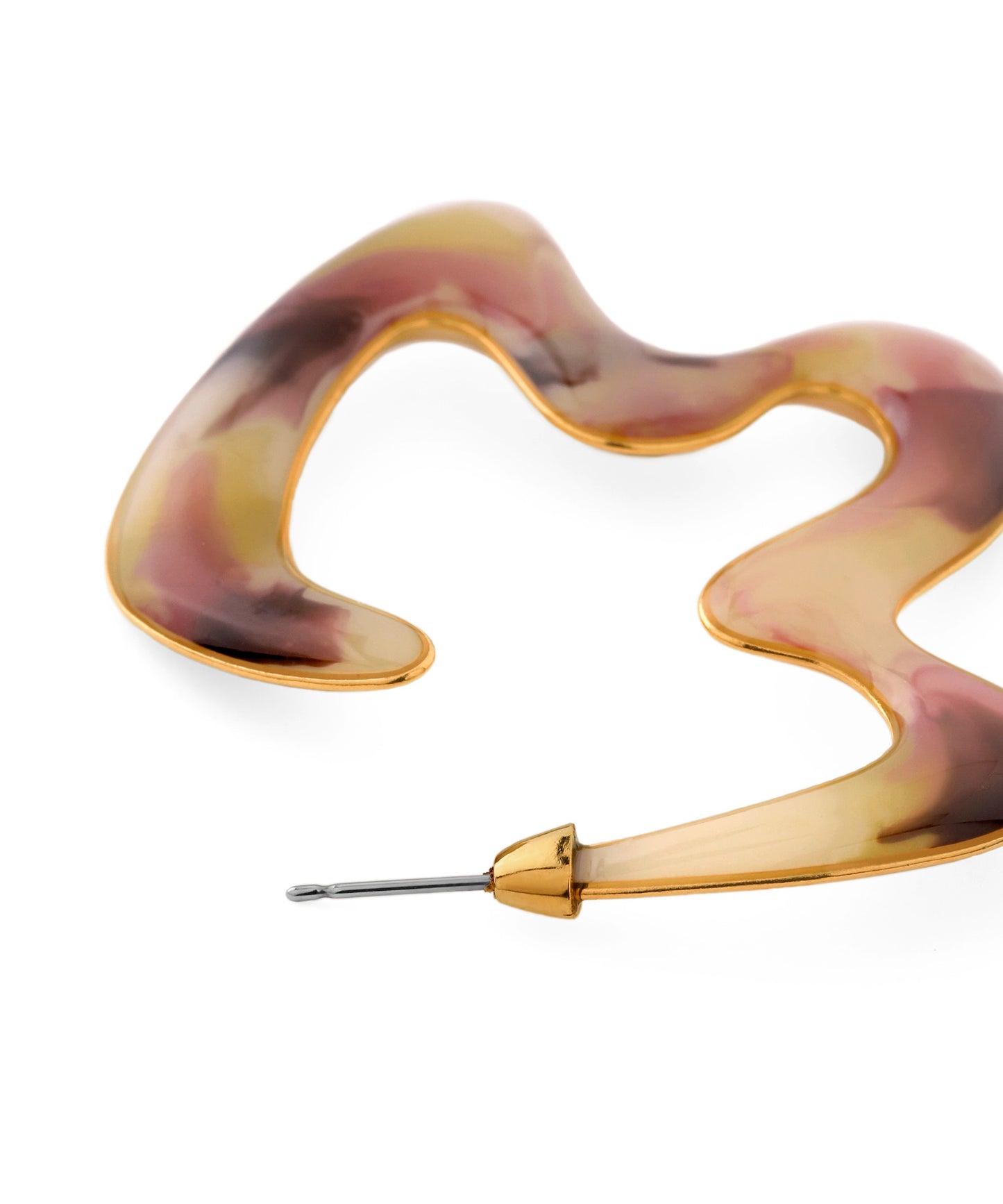 Marble Nuance Hoop Earrings