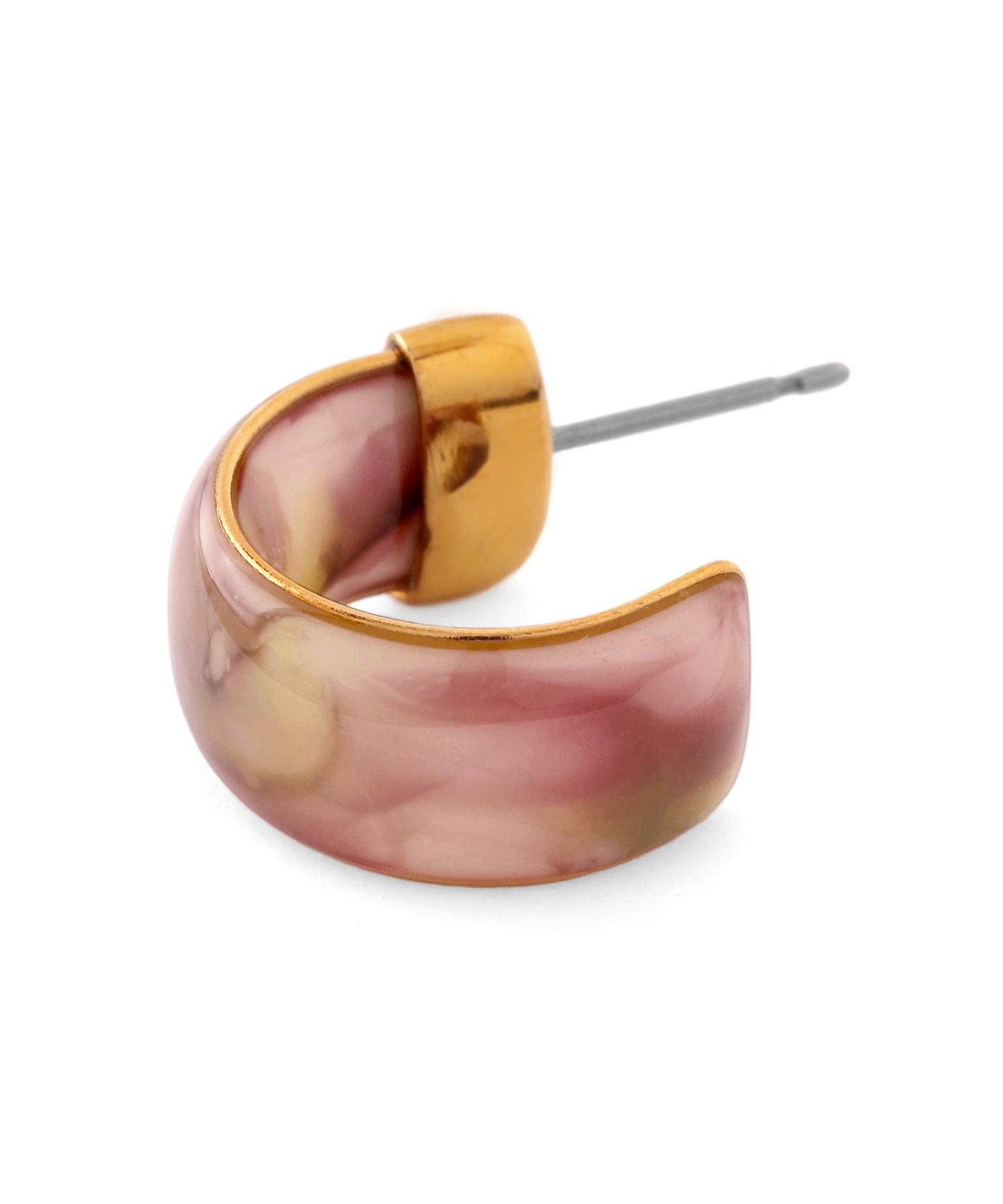 Marble Hoop Earrings