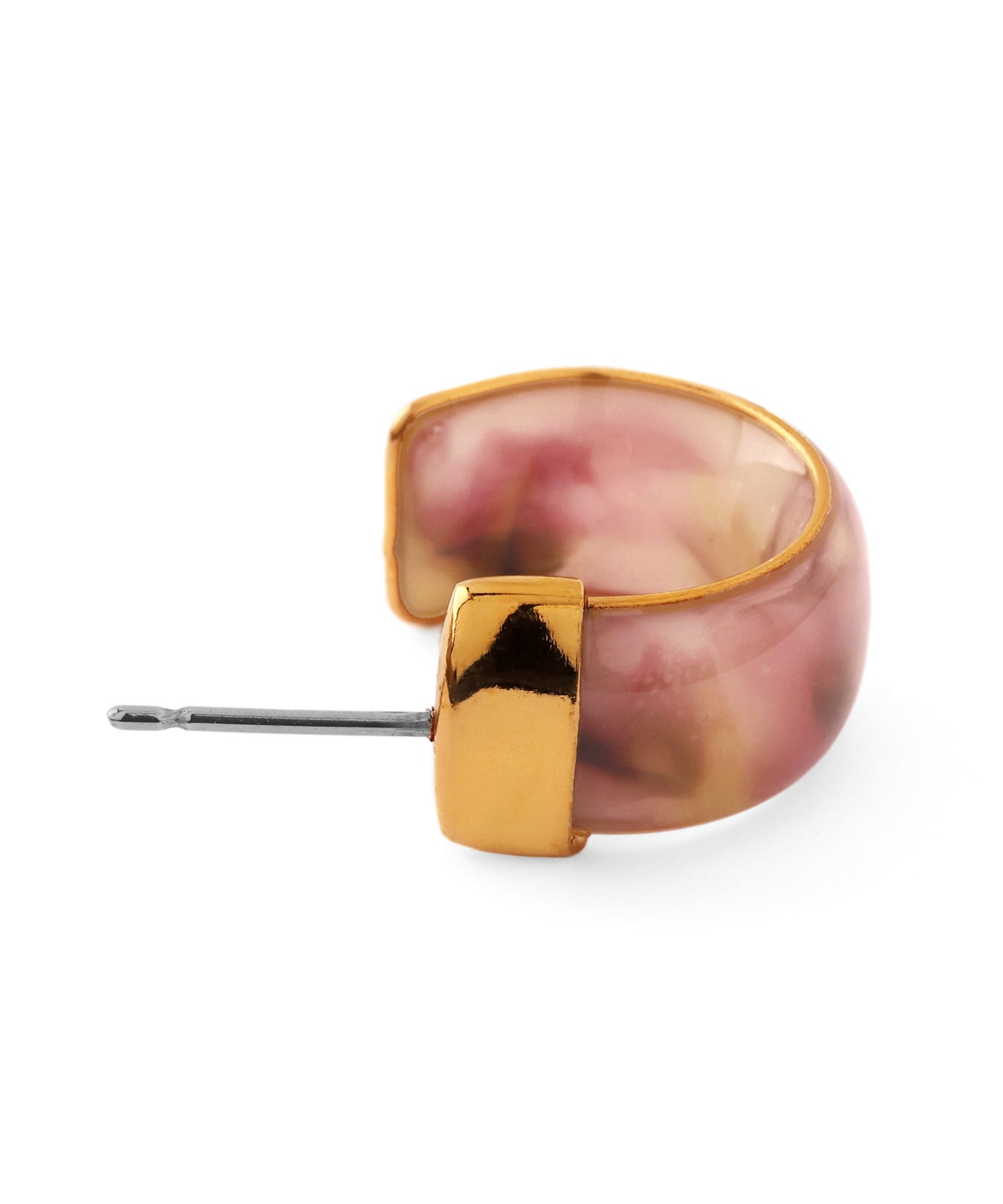 Marble Hoop Earrings