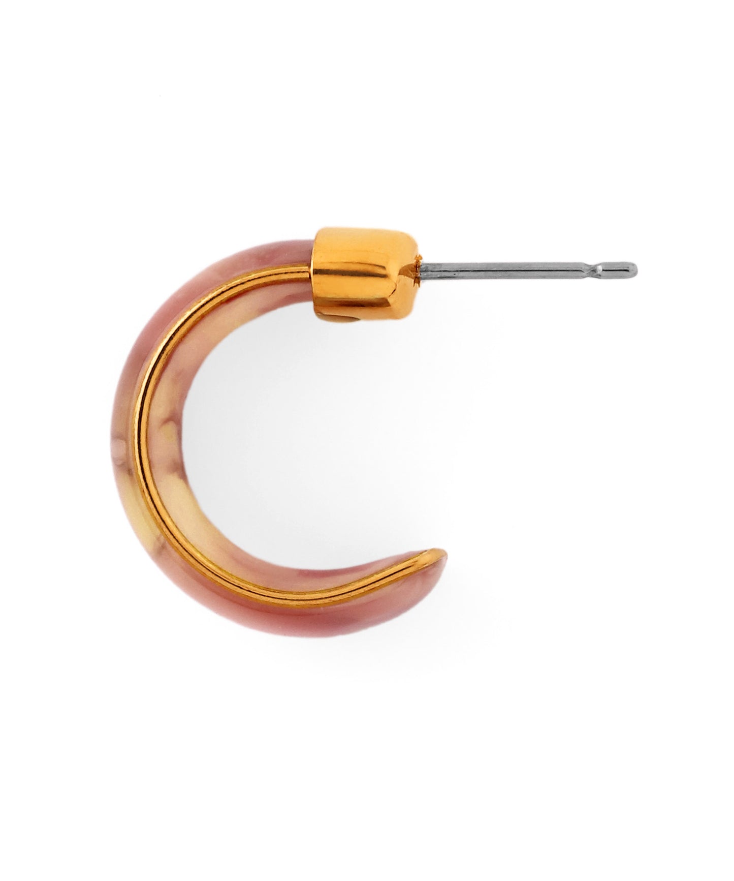 Marble Hoop Earrings