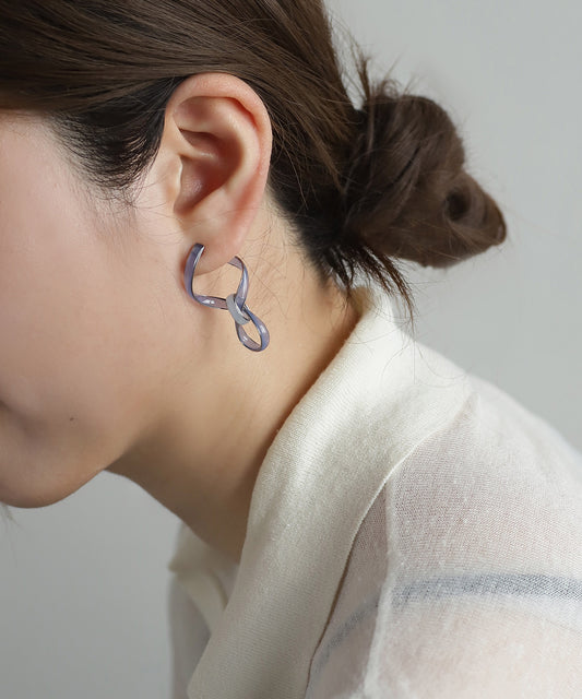 Color Line Knot Earrings