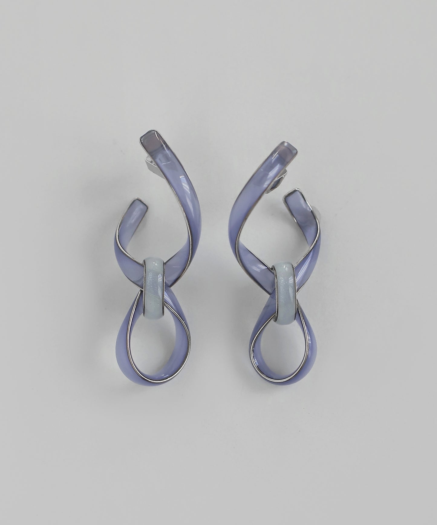 Color Line Knot Earrings
