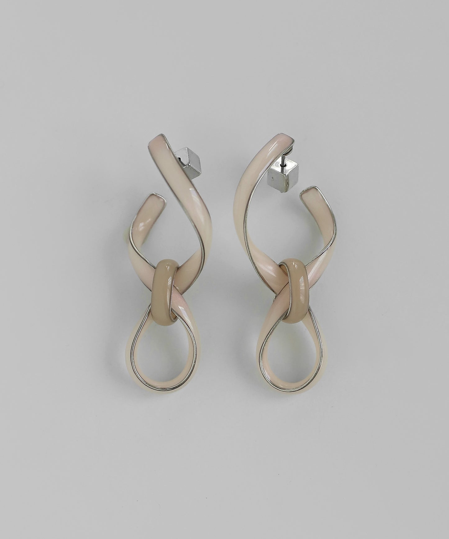 Color Line Knot Earrings