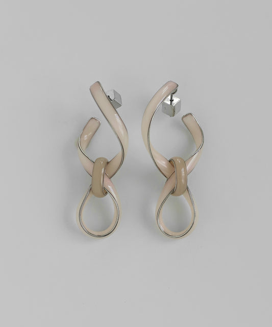 Color Line Knot Earrings