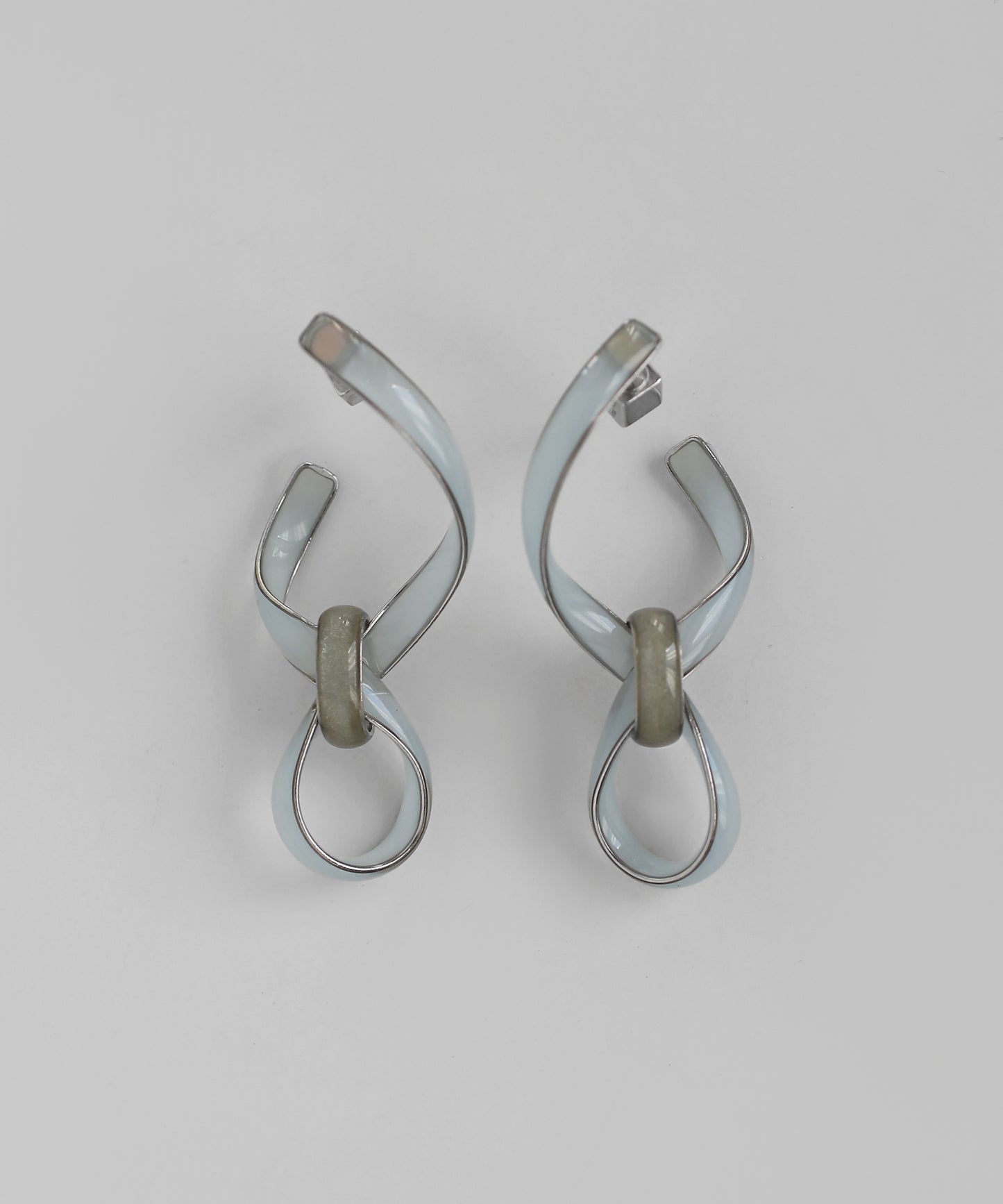Color Line Knot Earrings