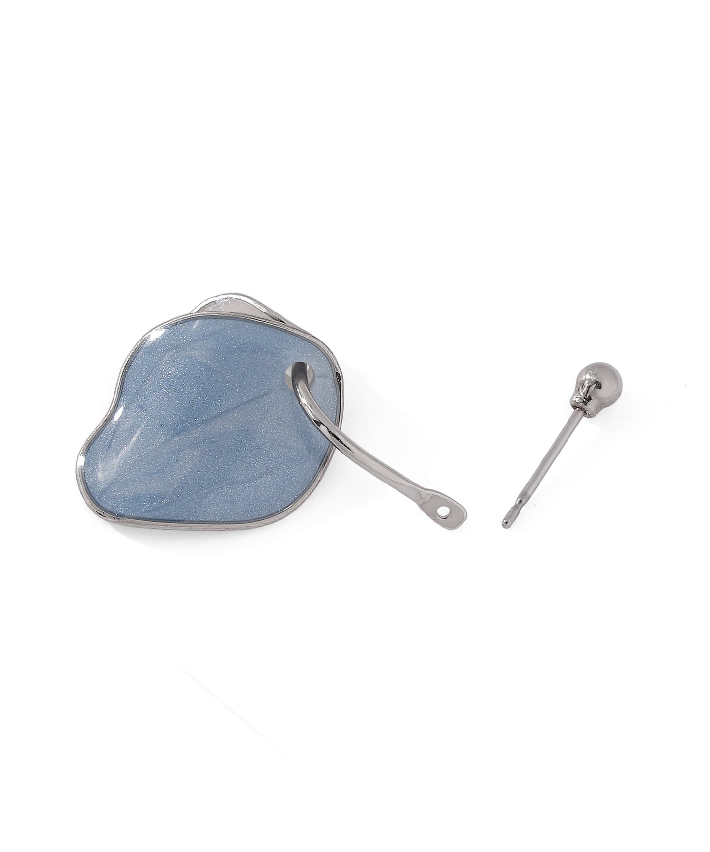 Bicolor Plate 2-Way Earrings