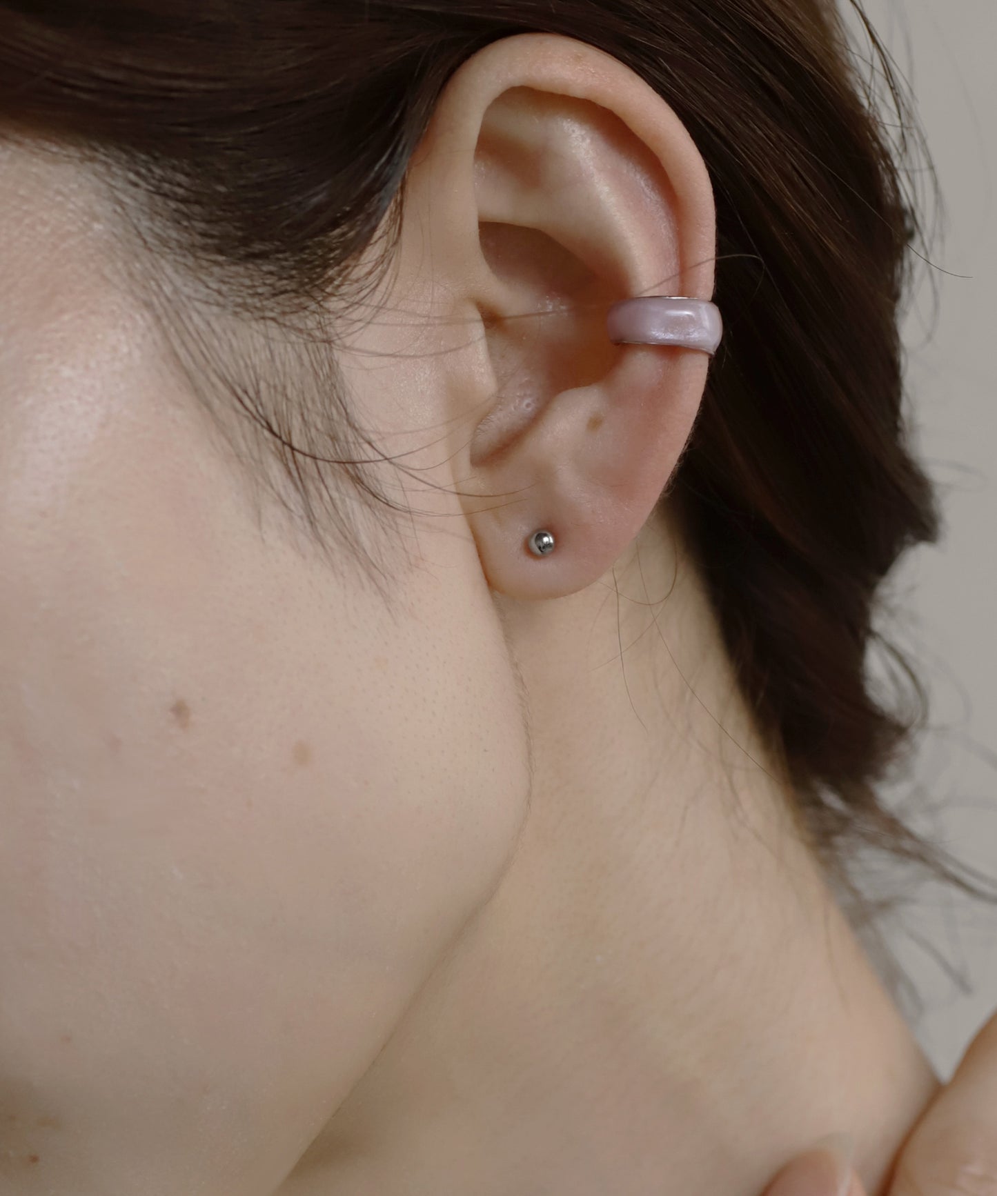 Bicolor Plate 2-Way Earrings