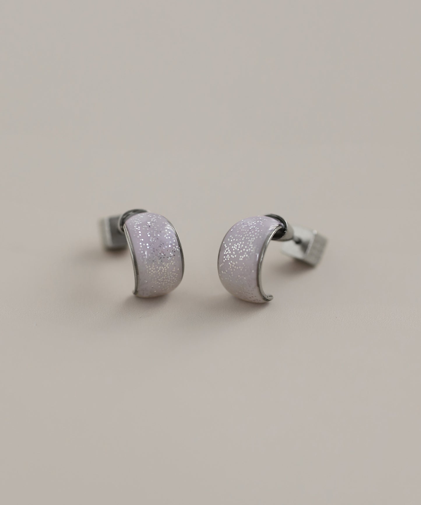 Glitter Color Hoop Earrings