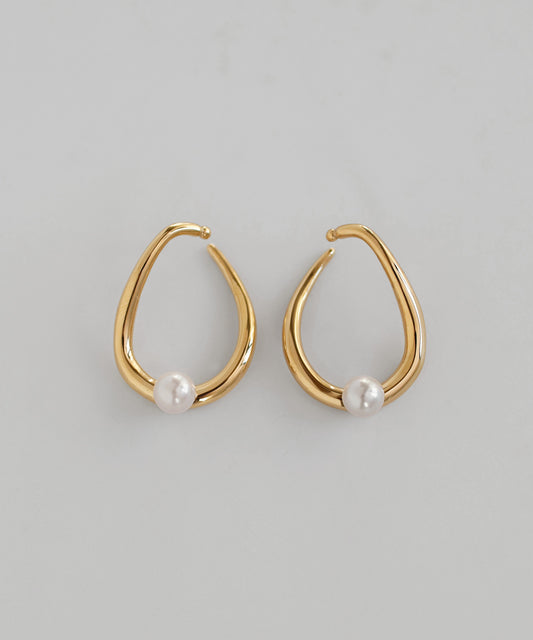 Pearl Ear Cuff[Stainless Steel]