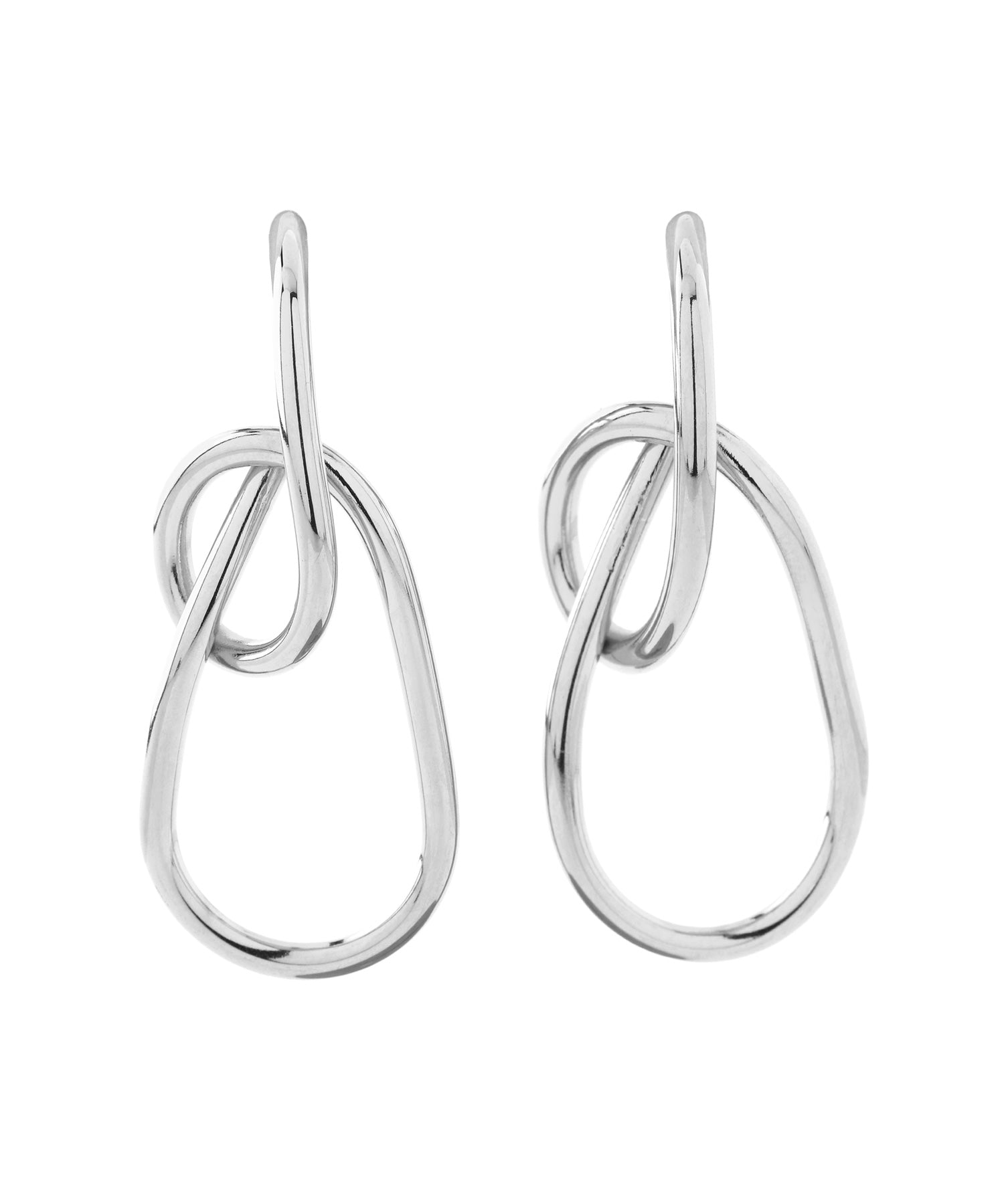 Unique Line Earrings [Stainless Steel] (dg380324p) | mimi33 ONLINE