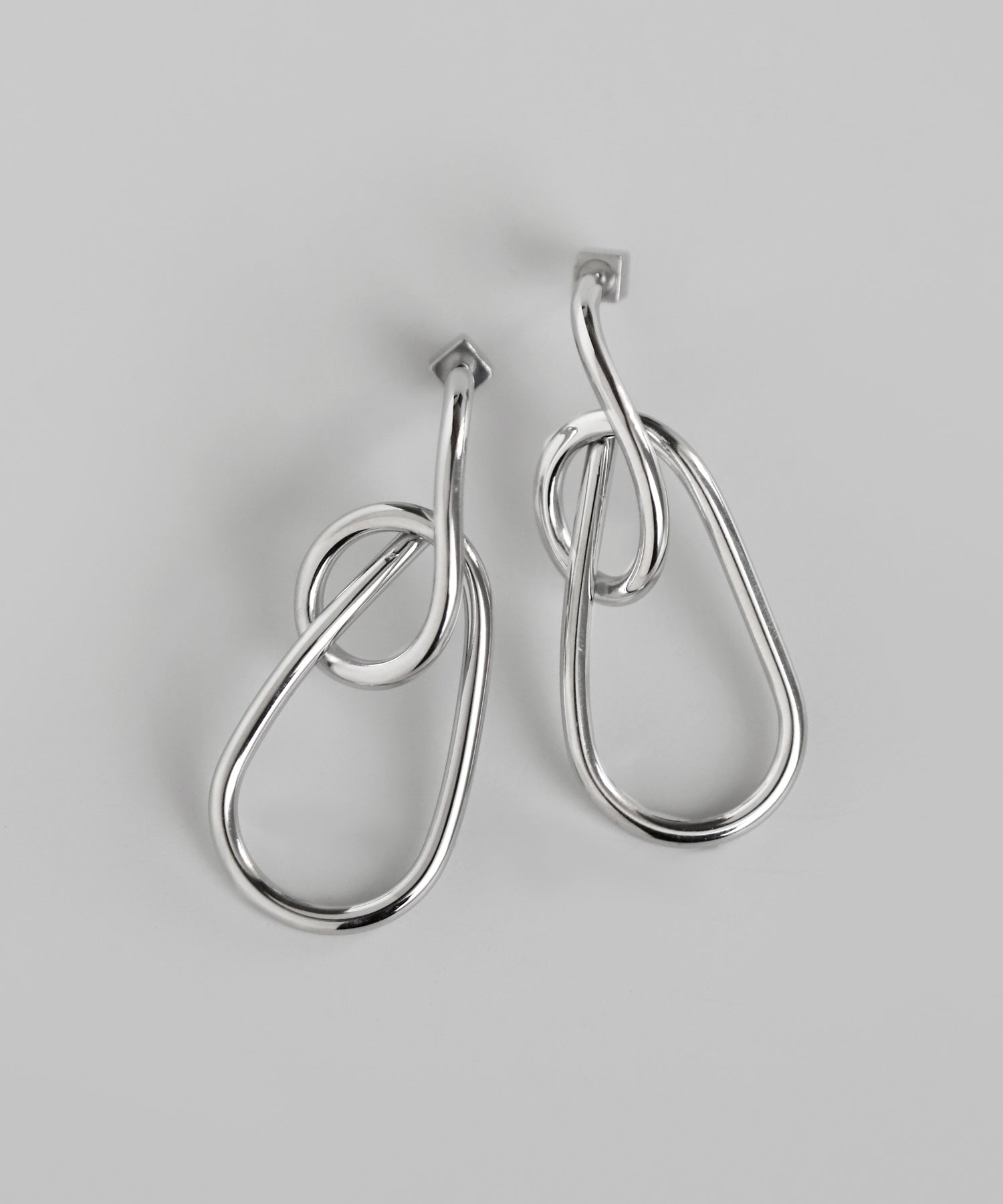耳33 Unique Line Earrings [Stainless Steel] (dg380324p) | mimi33 ONLINE