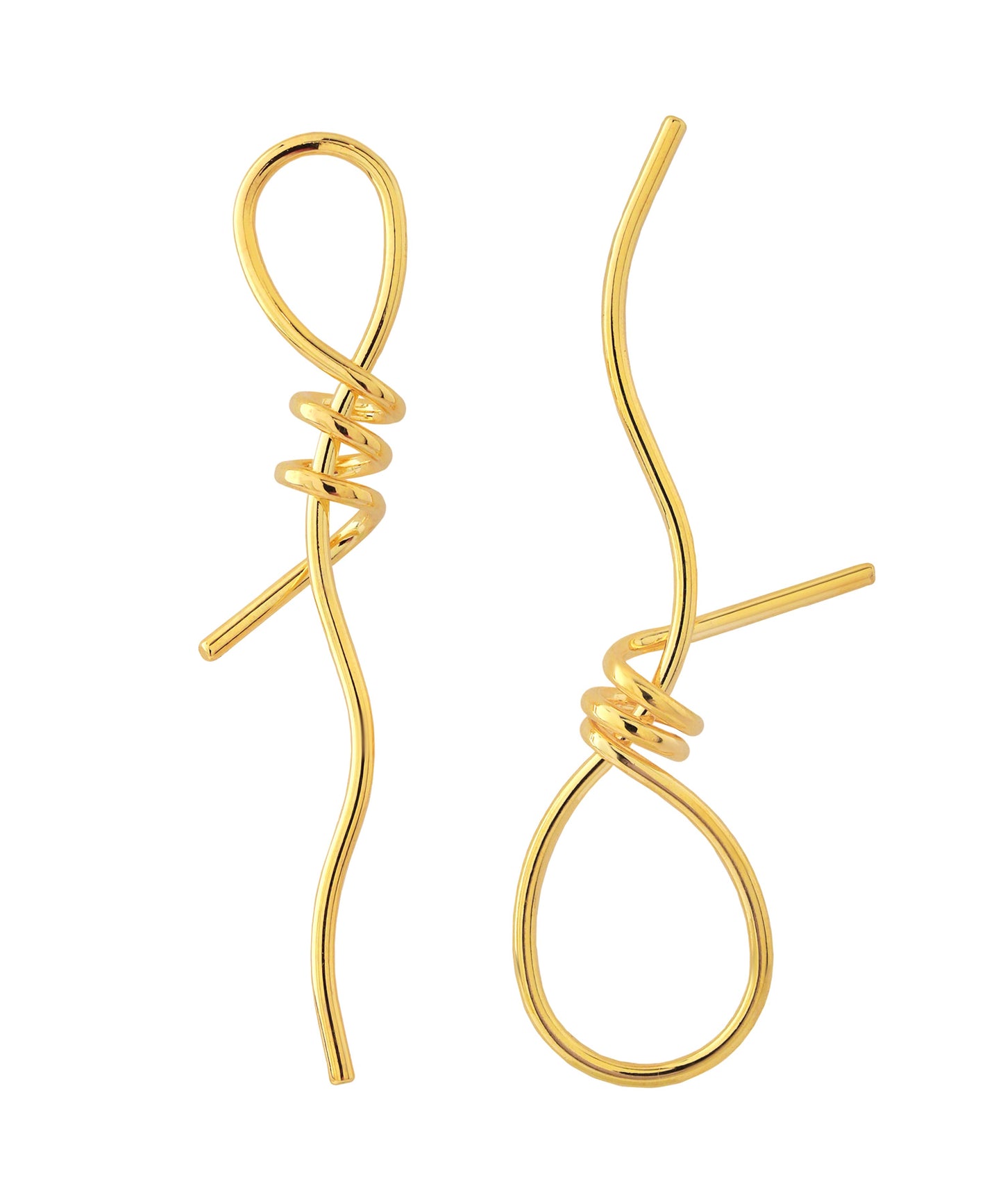 Metal Knot Earrings