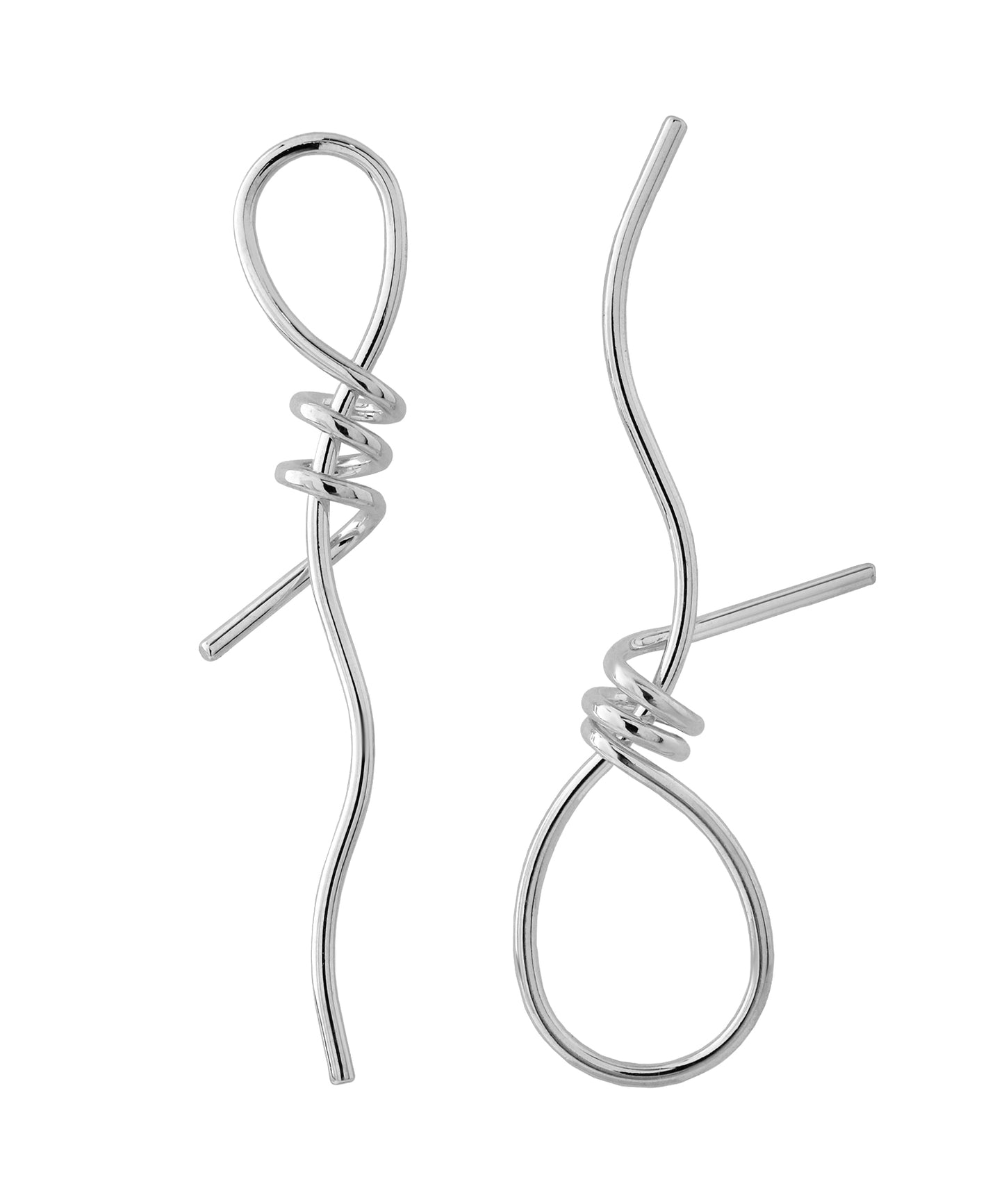 Metal Knot Earrings