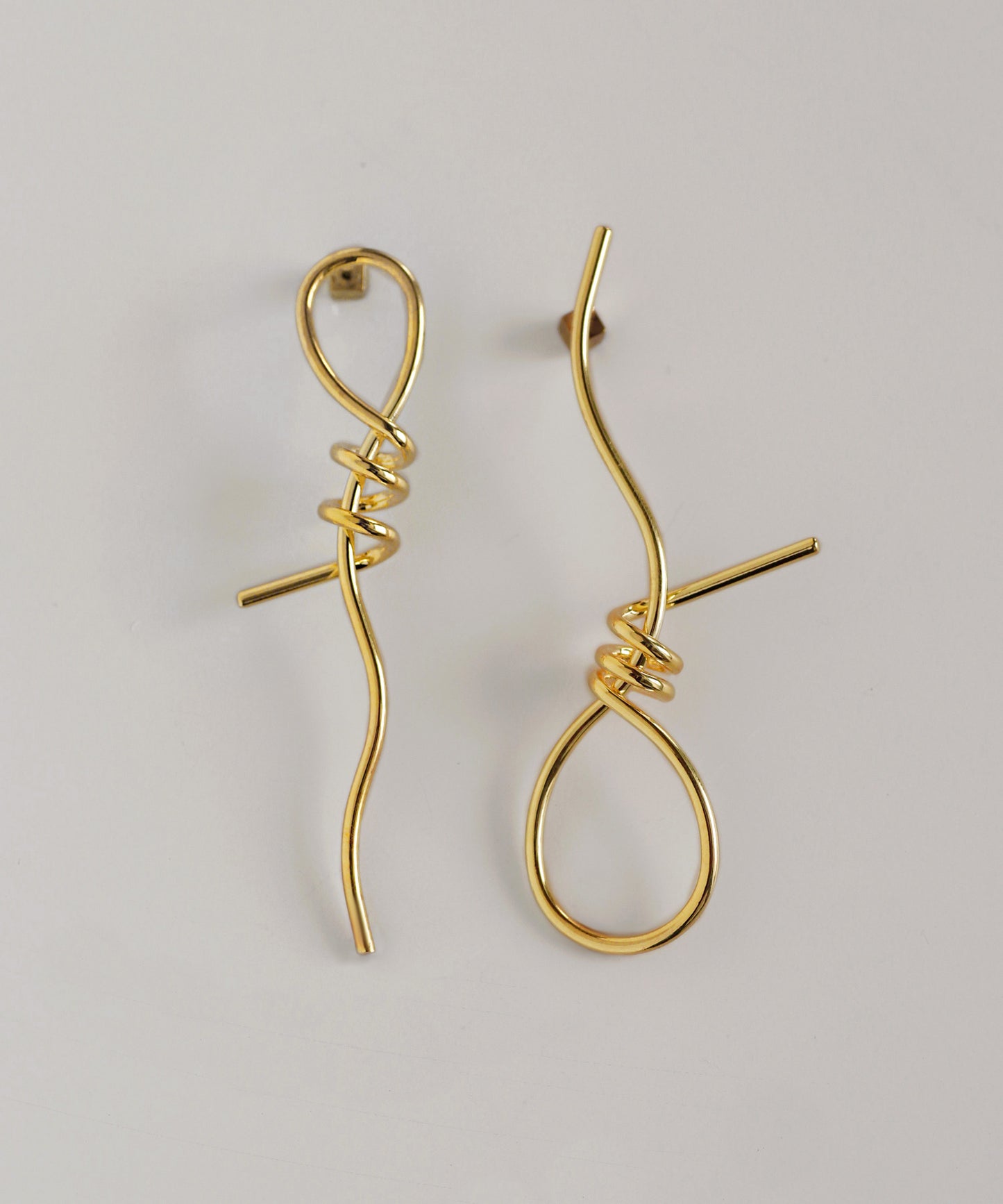 Metal Knot Earrings