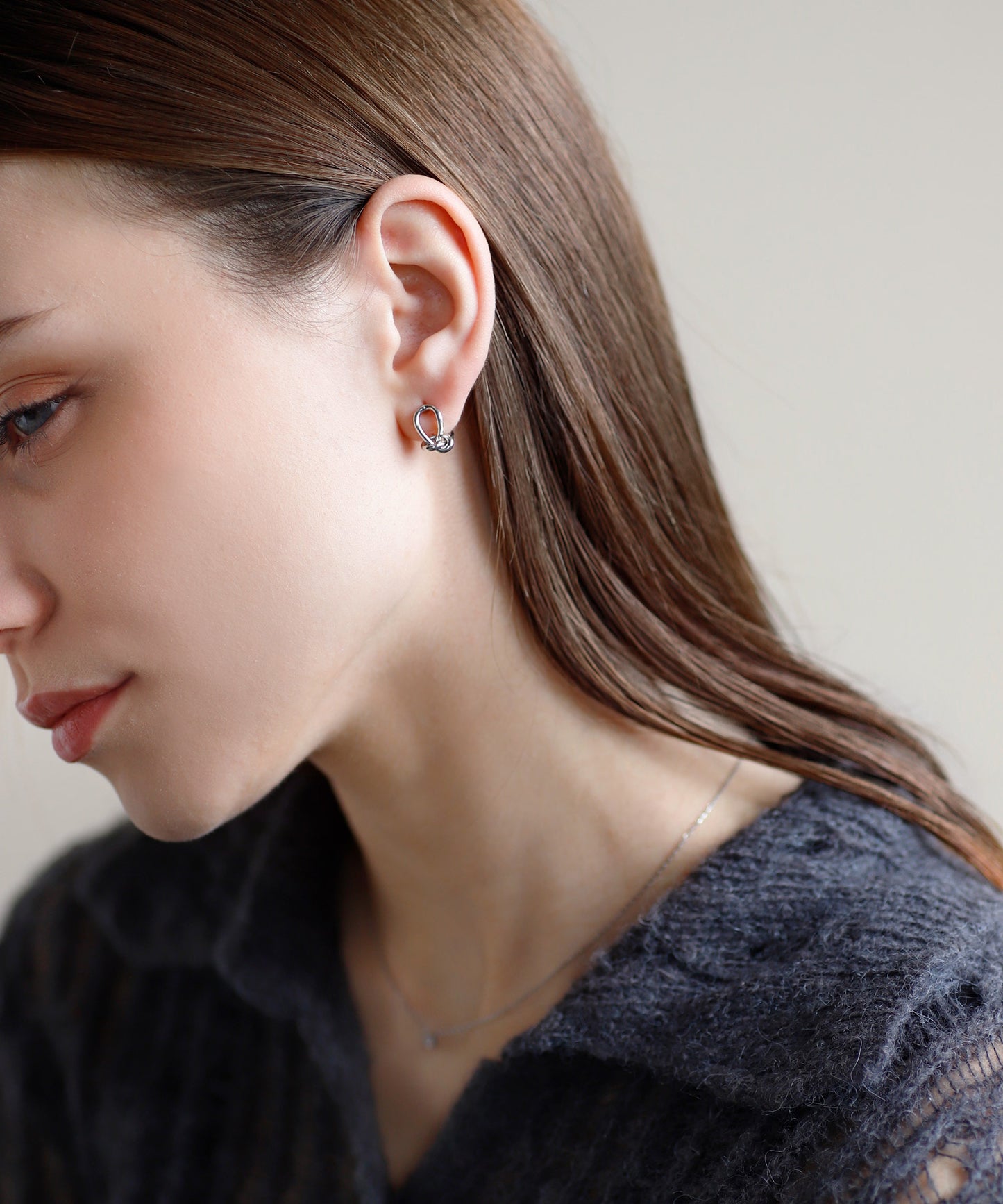 Knot Hoop Earrings