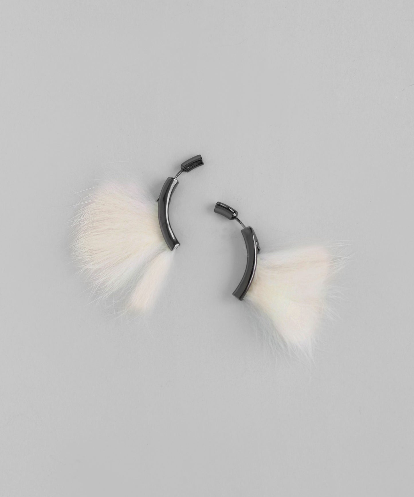 Eco Fur Arch Earrings