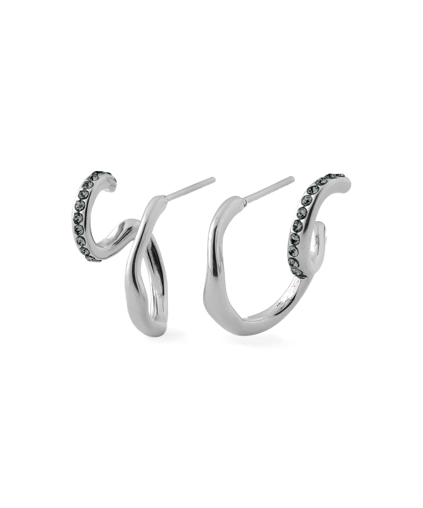 Double Line Bijou Earrings [Stainless Steel]