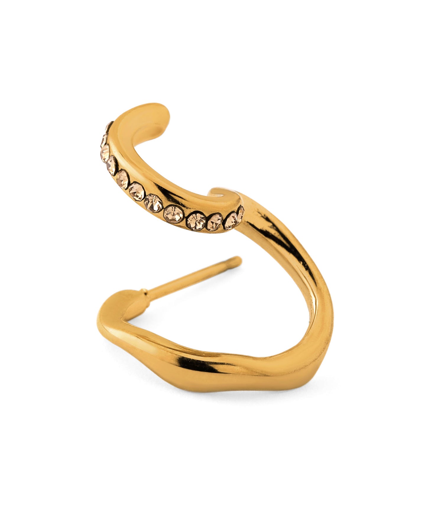 Double Line Bijou Earrings [Stainless Steel]