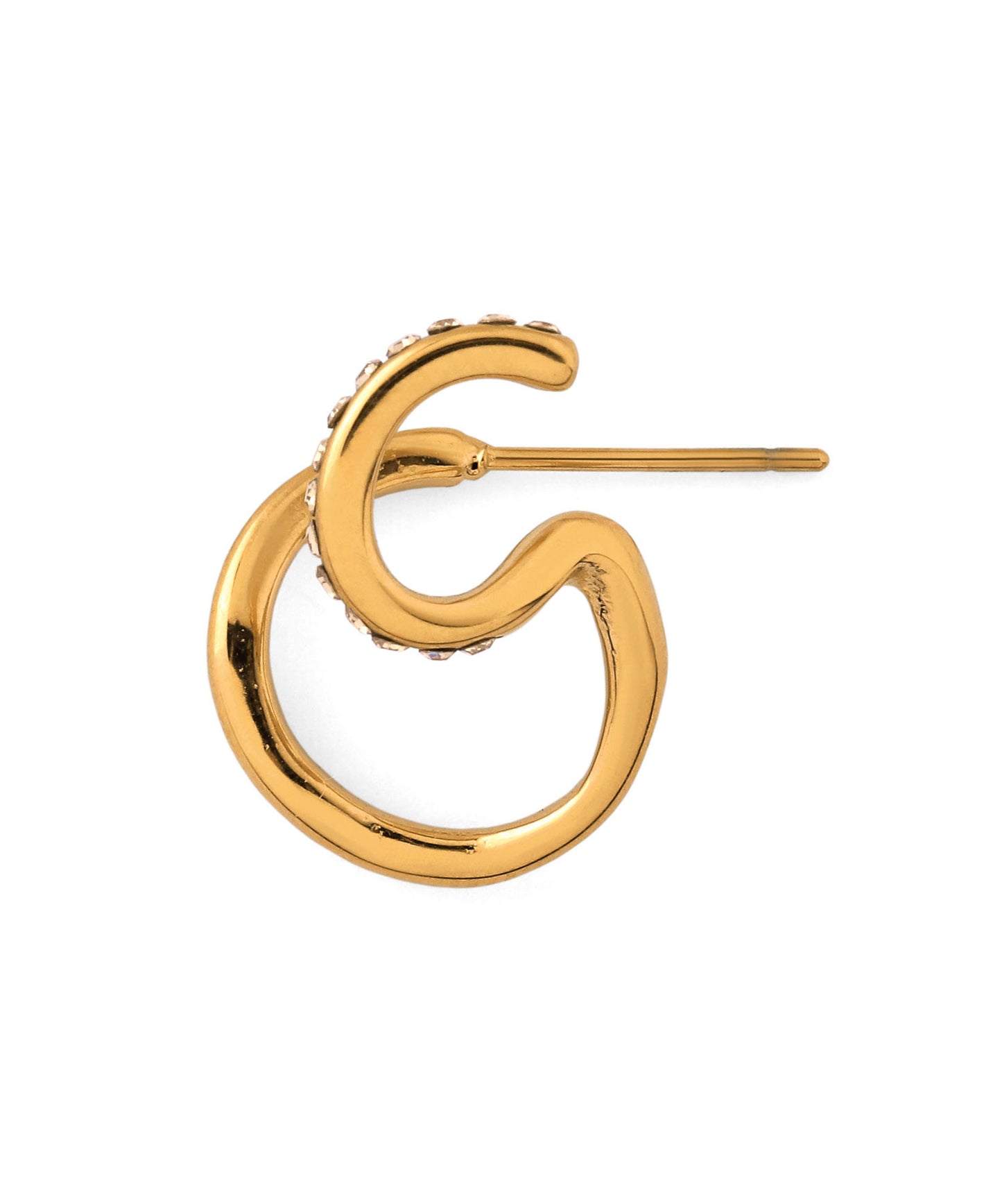 Double Line Bijou Earrings [Stainless Steel]