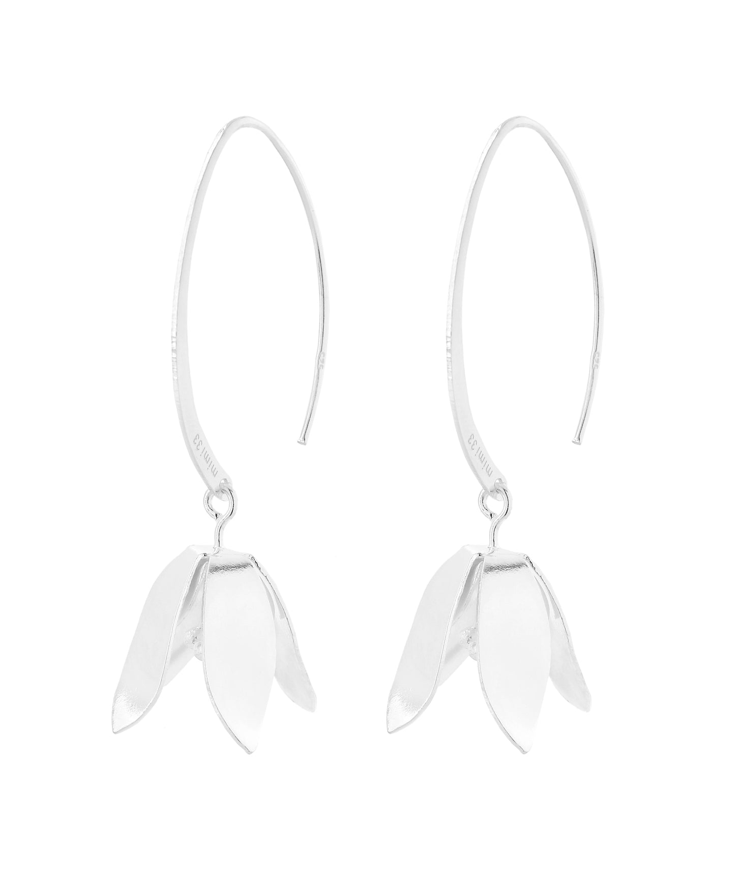 Flower Hook Earrings [925 Silver]