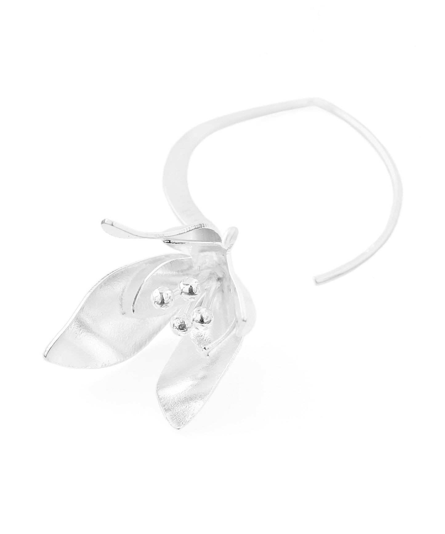 Flower Hook Earrings [925 Silver]