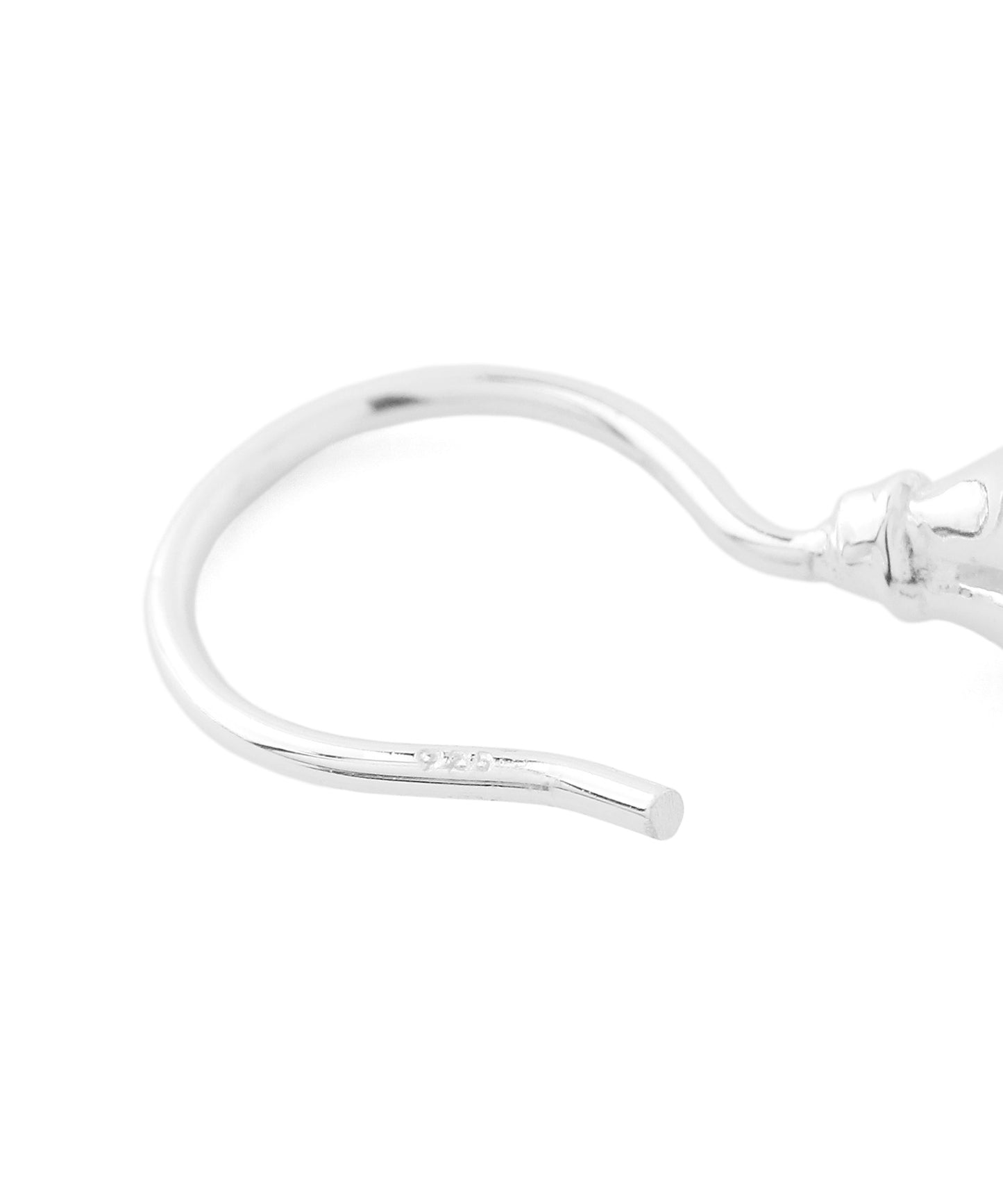 Two-Tone Flower Hook Earring [925 Silver]