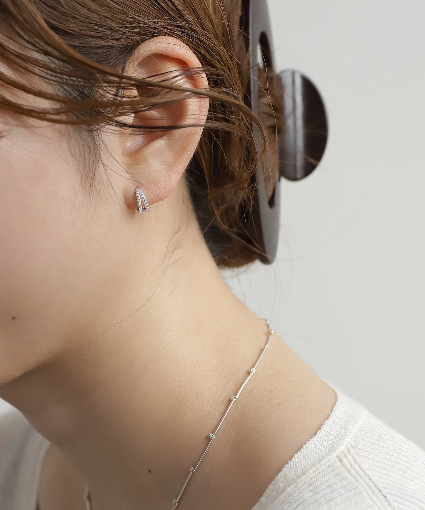 Bijou Hoop Earrings [925silver]