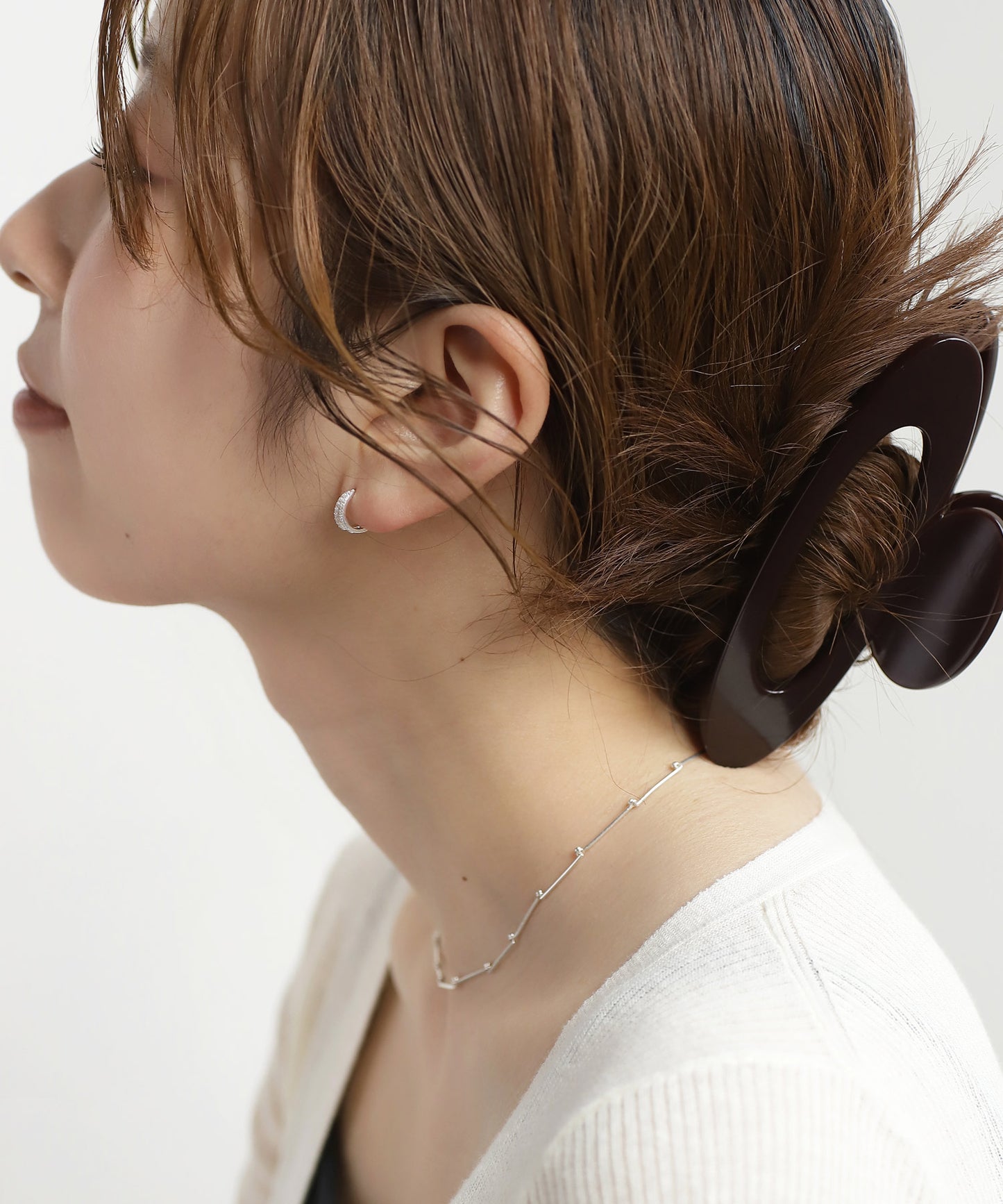 Bijou Hoop Earrings [925silver]